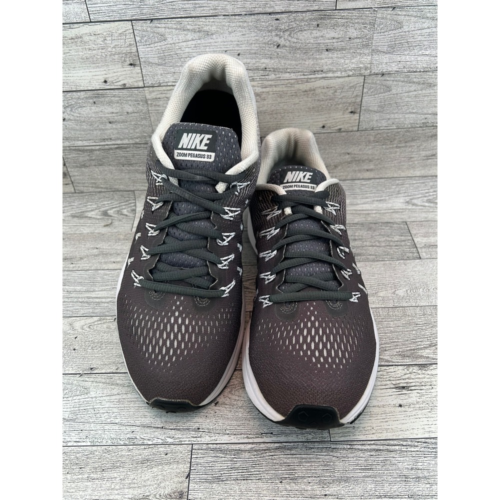 Nike Air Zoom Pegasus 33 Women Running Shoes Dark Grey 831356-002 Size 8.5